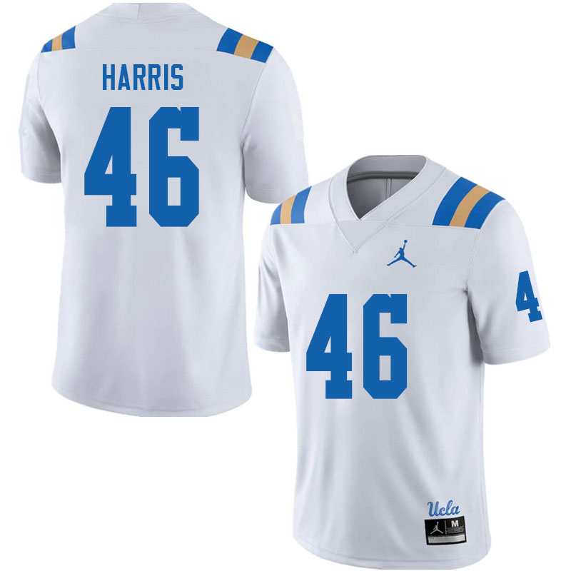 Jordan Brand Men #46 Hayden Harris UCLA Bruins College Football Jerseys Sale-White - Click Image to Close